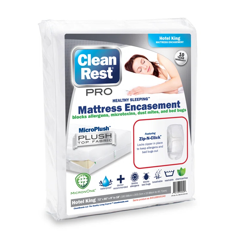 CleanRest Waterproof Mattress Protector Mattress Protector Case Pack (Set of 3)