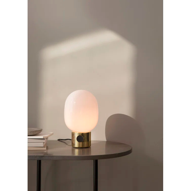 Scandinavian Dimmable Concrete and Glass Table Lamp