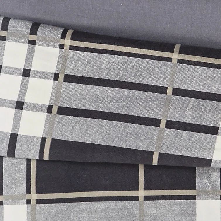 Truly Soft Milo Plaid Flannel Flannel Plaid Duvet Cover Set