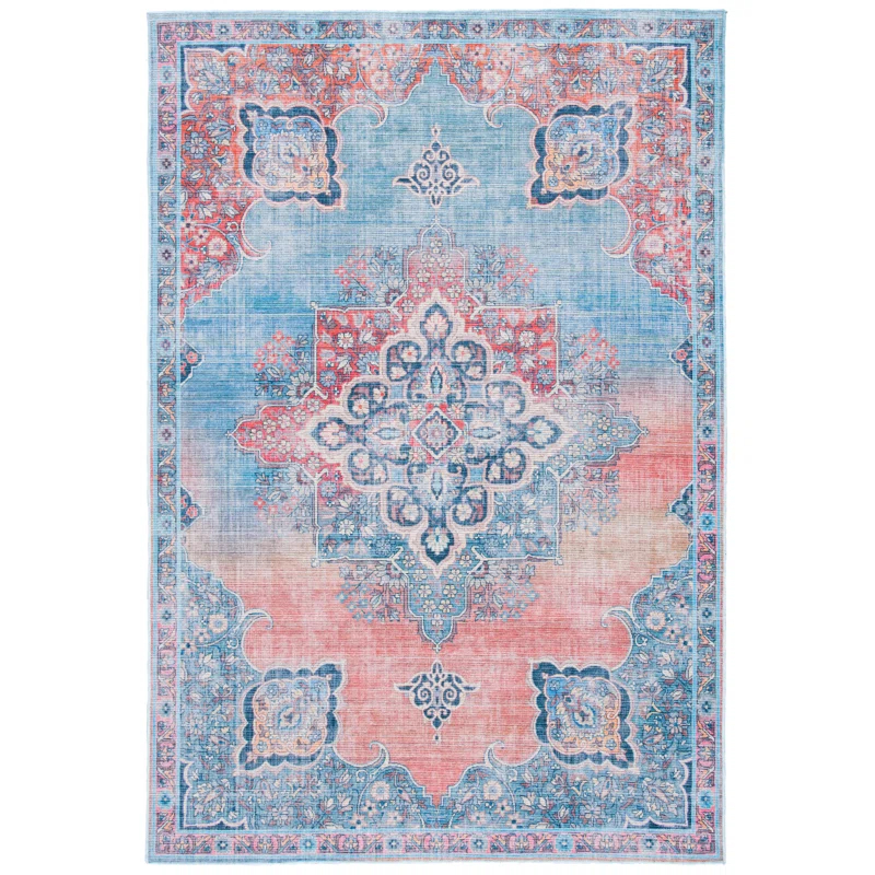 Mistana™ Teen Demetrius Oriental Red/Blue Area Rug