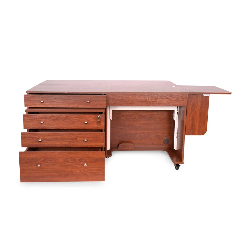 Kangaroo & Joey Hydraulic Lift Sewing Cabinet and Storage Caddy Combo by Kangaroo Sewing Furniture