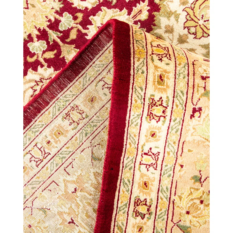 Veleria One-of-a-Kind 8' 1" X 10' 2" 2010s Wool Area Rug in Red