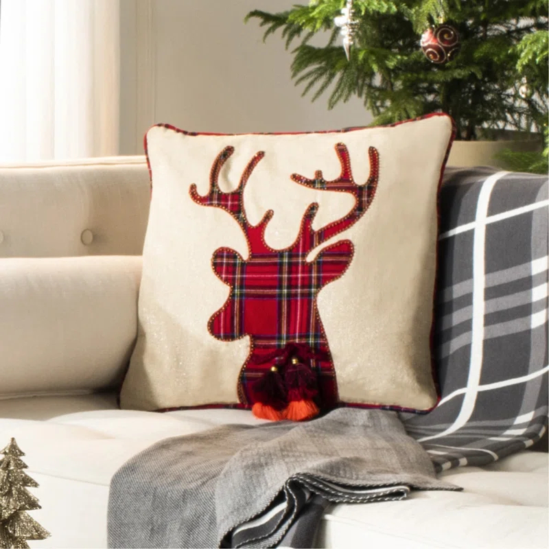 Safavieh Blitz Appliqued Reversible Throw Pillow