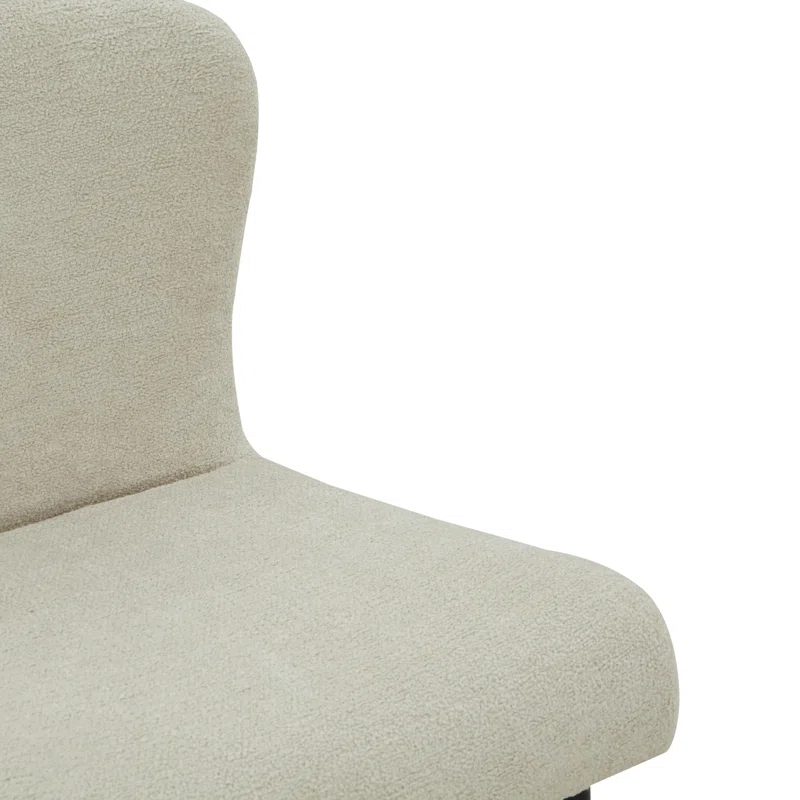 Joss & Main Estrella Boucle And Metal Legs Dining Chair