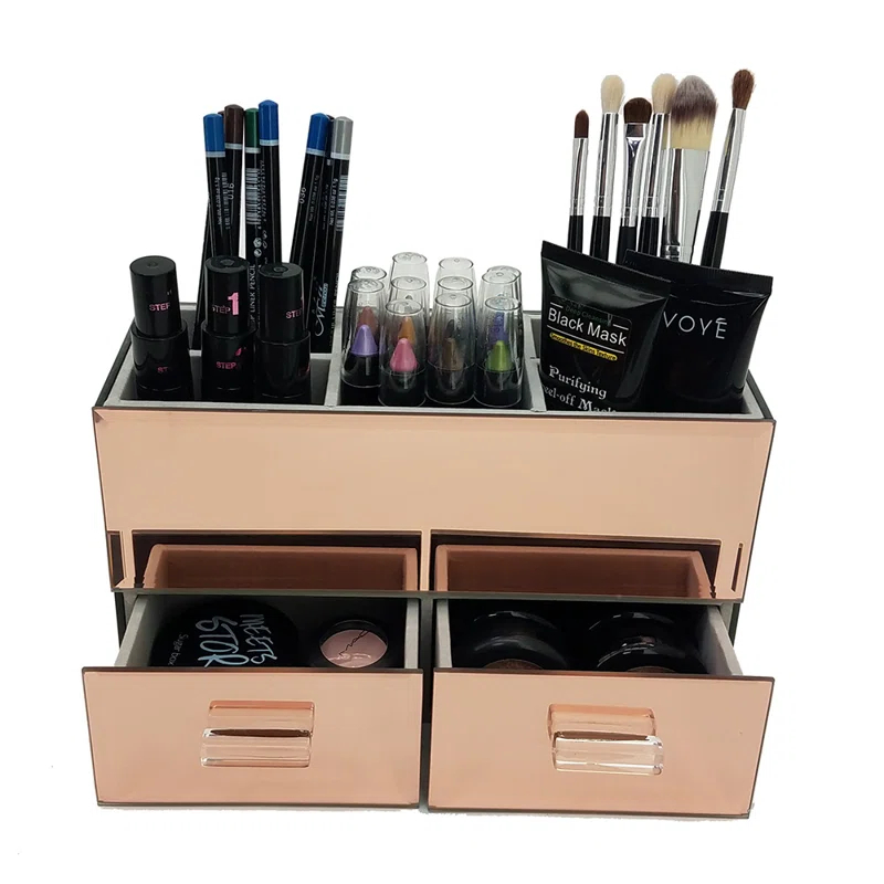Vandue Corporation Olivia Wood Makeup Organizer