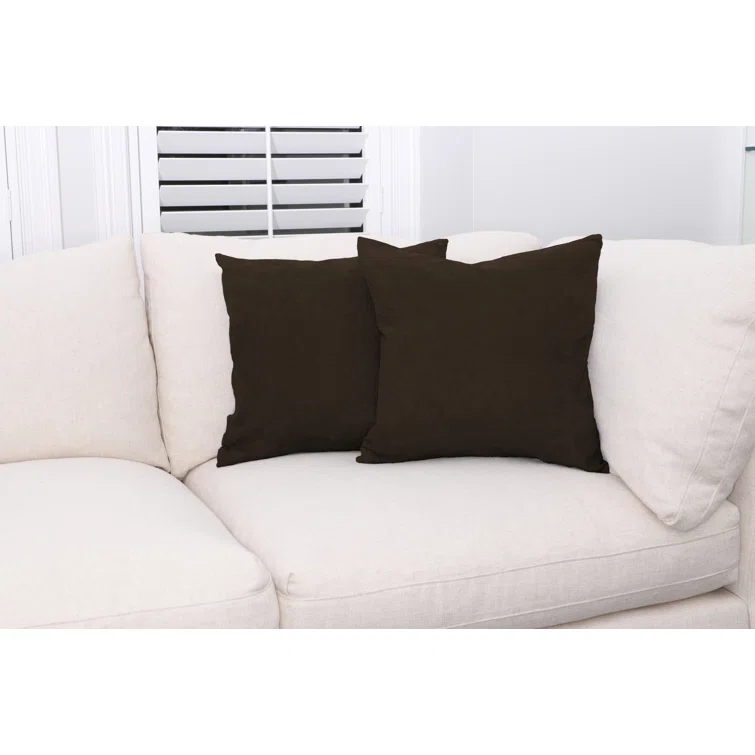 Deluxe Comfort Microsuede Throw Pillow (Set of 2)