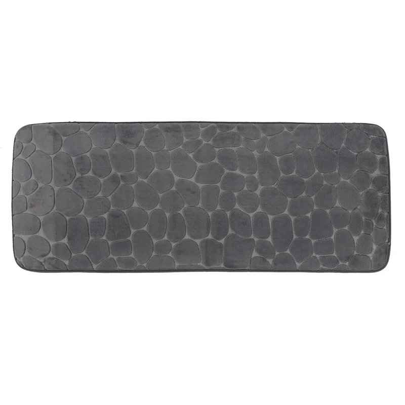Evideco Pebble Runner Mat - Memory Foam - 48"L x 18"W for Kitchen, Bathroom and more