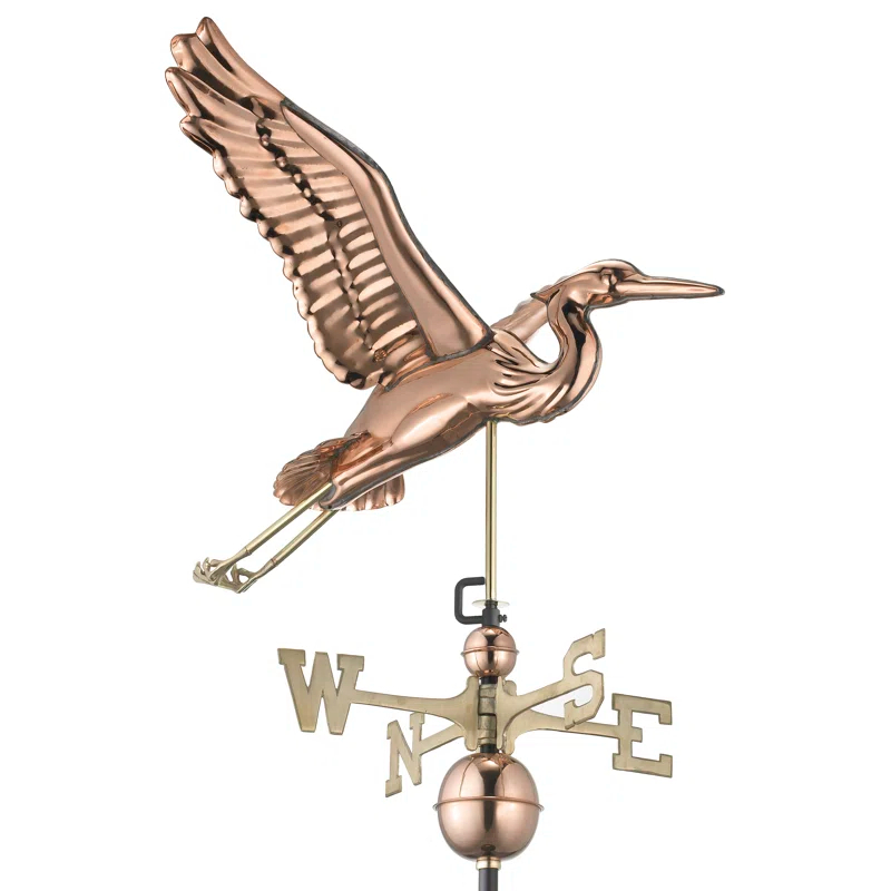 Good Directions Heron 38'' H Metal Animals Weathervane