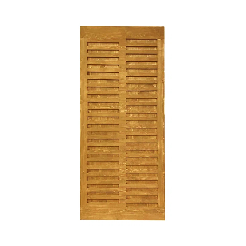 Calhome 84'' Solid Wood Paneled Painted without Installation Hardware Kit Barn Door