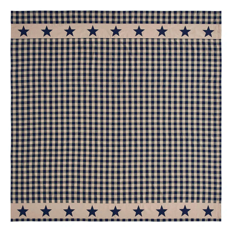 VHC Brands Higher Glory My Country Plaid Shower Curtain