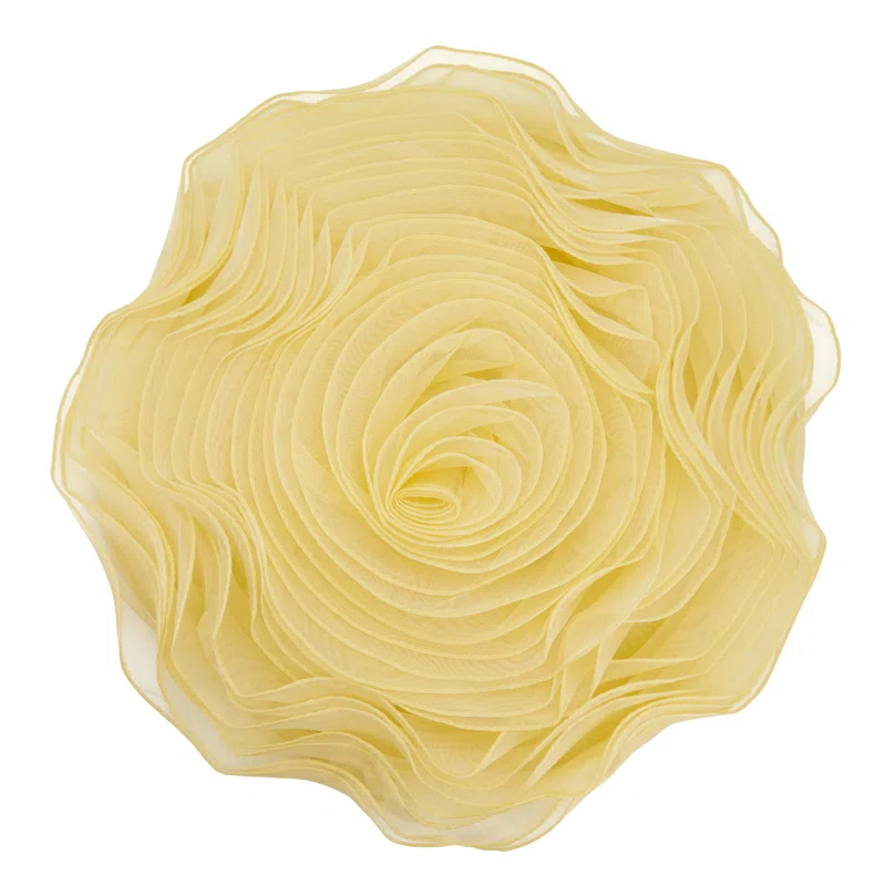 Saro Rose Collection Reversible Throw Pillow