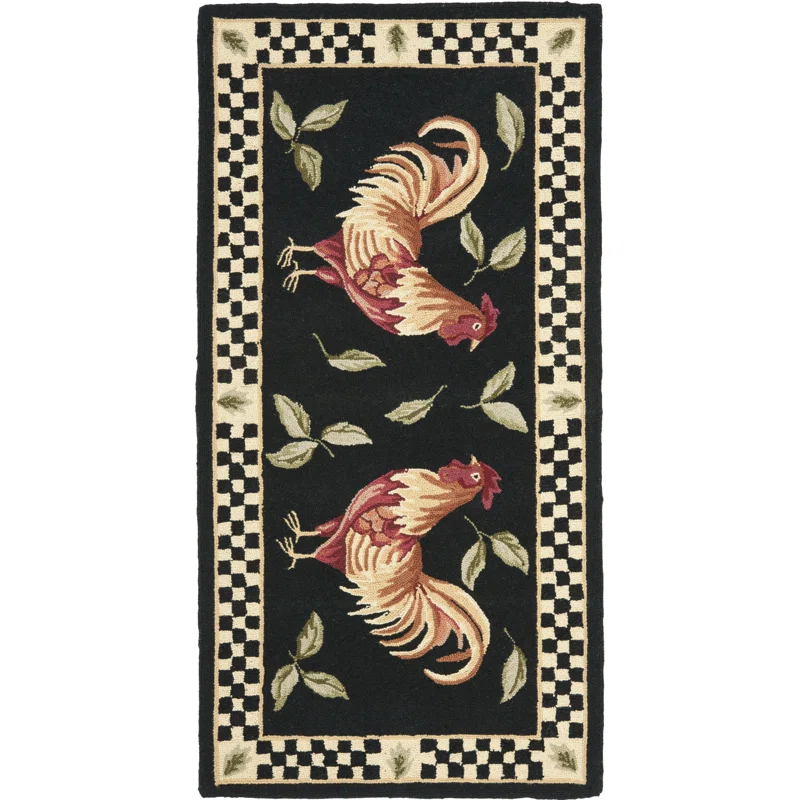 Vintage Posters Wool And Cotton With Latex Oriental Rug