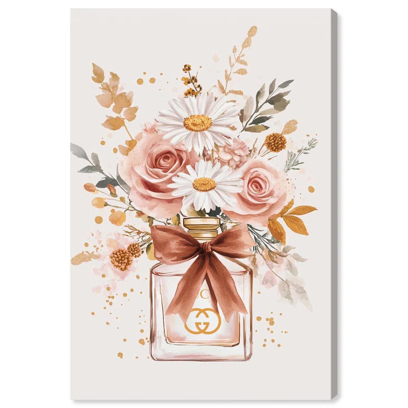 Art Remedy Cute Flowers Perfume Canvas Coquette Trendy Art by Art Remedy