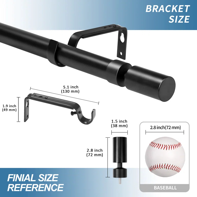 Wade Logan® Airius Adjustable Single Curtain Rod