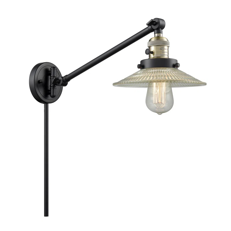Beachcrest Home™ Miramontes Plug-in Swing Arm Sconce