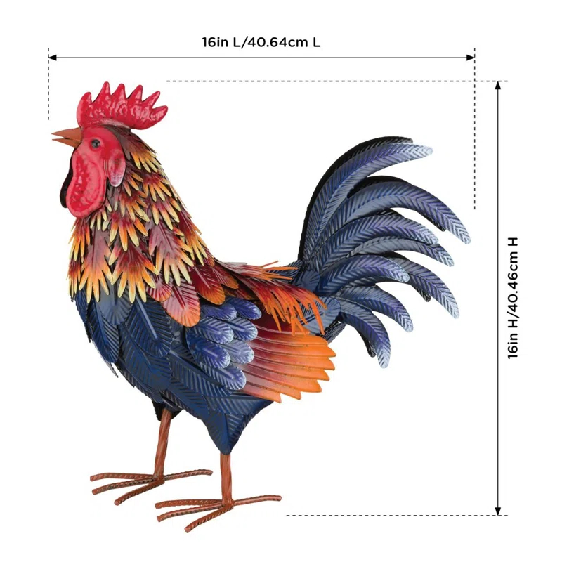 Regal Art & Gift Arroyo Rooster Decor MED