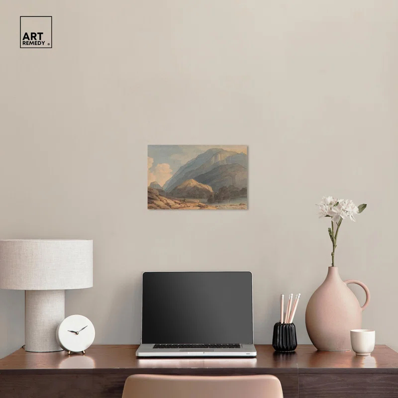 Art Remedy Entrance into Borrowdale Canvas Vintage Landscape Art by Art Remedy