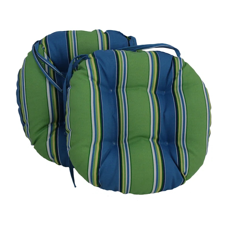 Breakwater Bay Outdoor 3.5'' Dining Chair Seat Cushion (Set of 2)