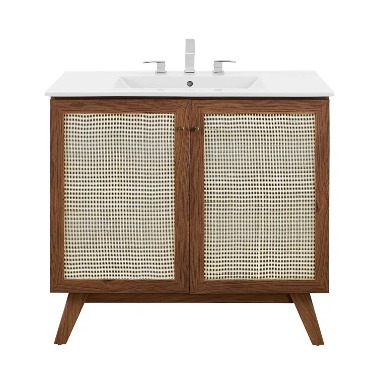 Modway Modway Soma 36'' Free Standing Single Bathroom Vanity with Manufactured Wood Top