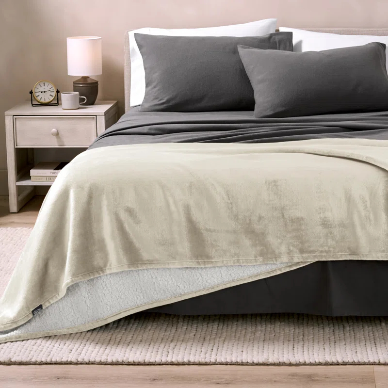 Bare Home Sherpa Fleece Blanket