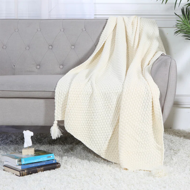 Legacy Decor Knitted Throw Blanket