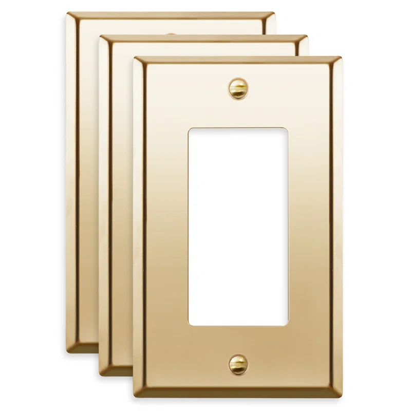 Enerlites No Subject 1 - Gang Rocker Standard Wall Plate (Set of 3)