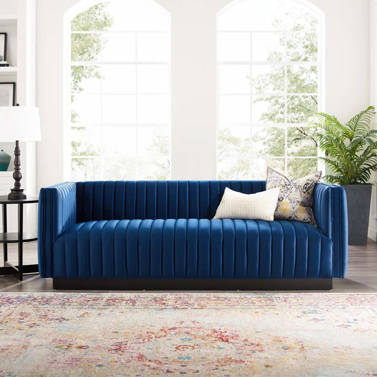 Modway Modway Conjure Channel Tufted Velvet Sofa
