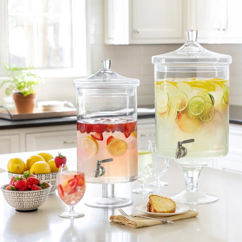 Sleek Crystal 12 oz. Beverage Dispenser