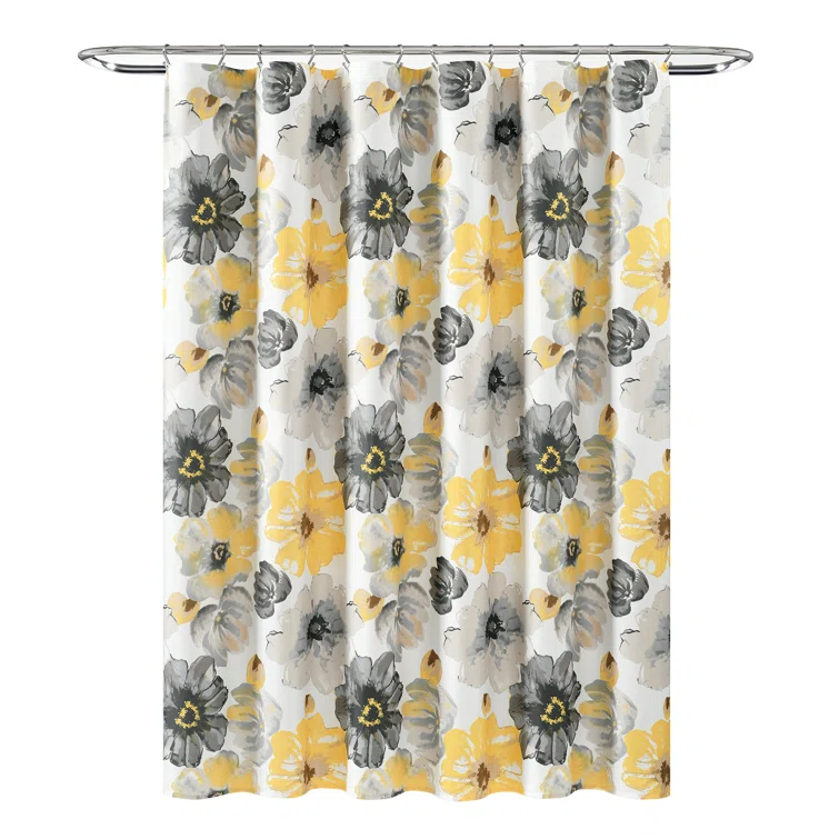 Lush Decor Floral Single Shower Curtain & Reviews | Wayfair