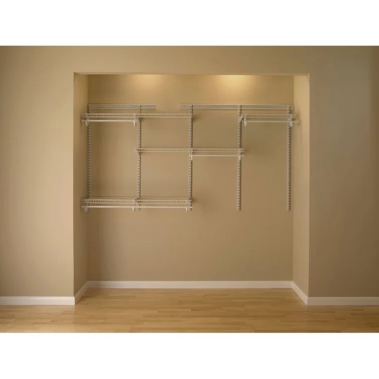 ClosetMaid ShelfTrack 60" W - 96" W Closet System Starter Kit