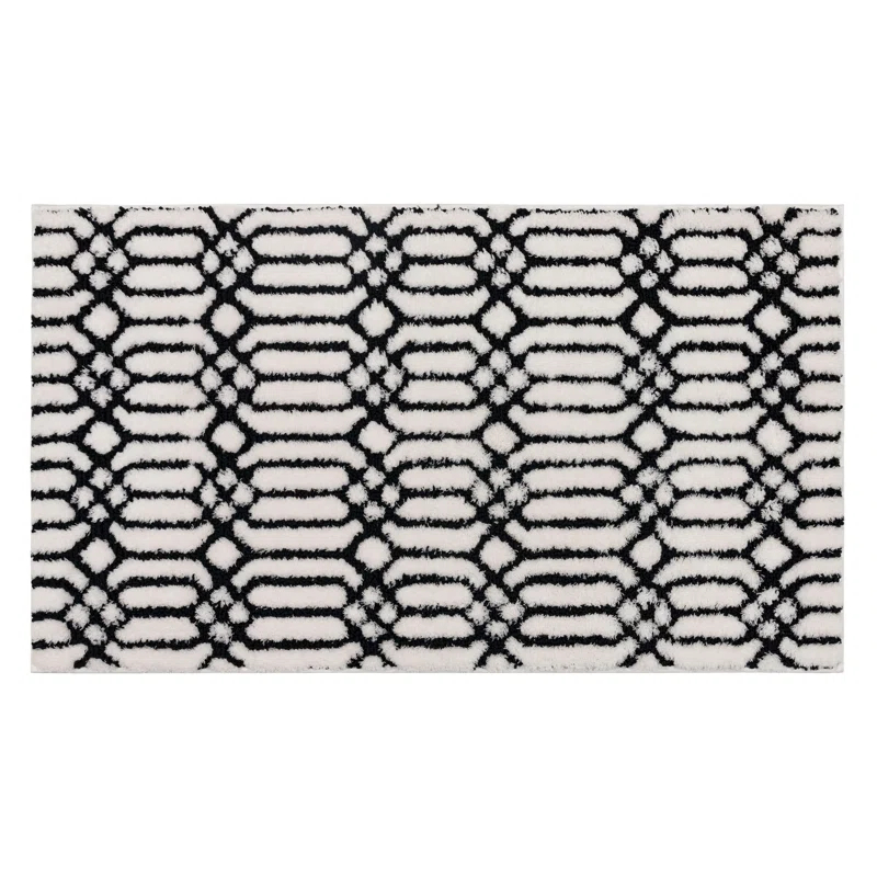 Mohawk Home Linkage Casual Geometric Polyester Machine Washable Knitted Bath Mat