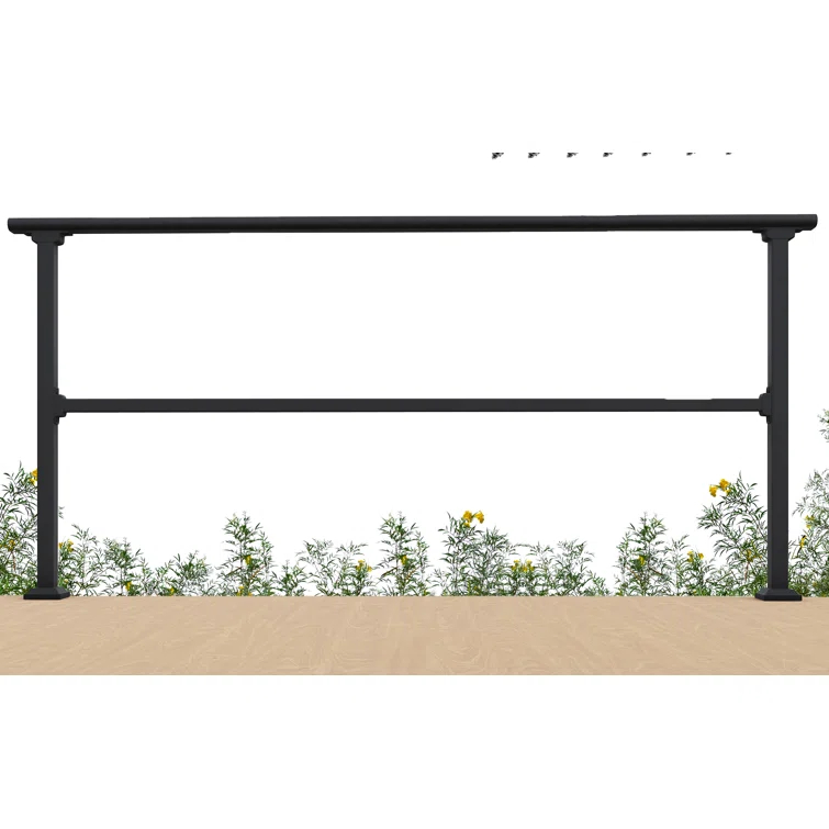 CR Home Black Metal Porch And Stair Railings