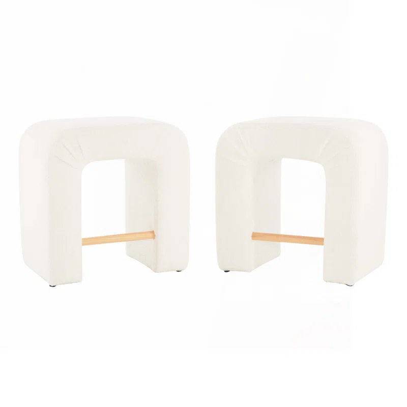 Orren Ellis Upholstered Boucle Dining Chairs, Set of 2 (Set of 2)