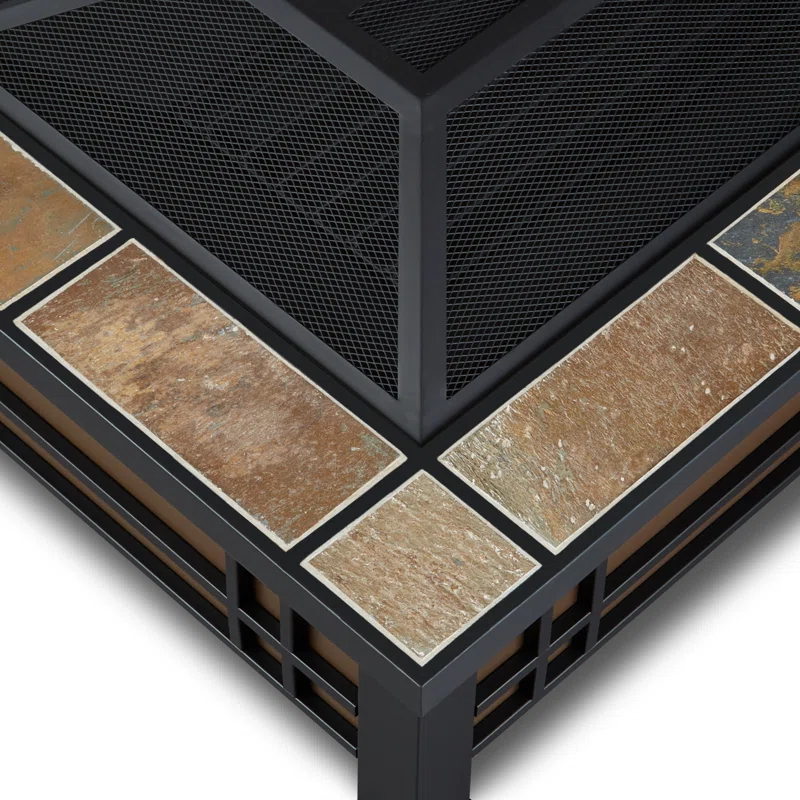 Hamilton Steel Wood Burning Fire Pit Table