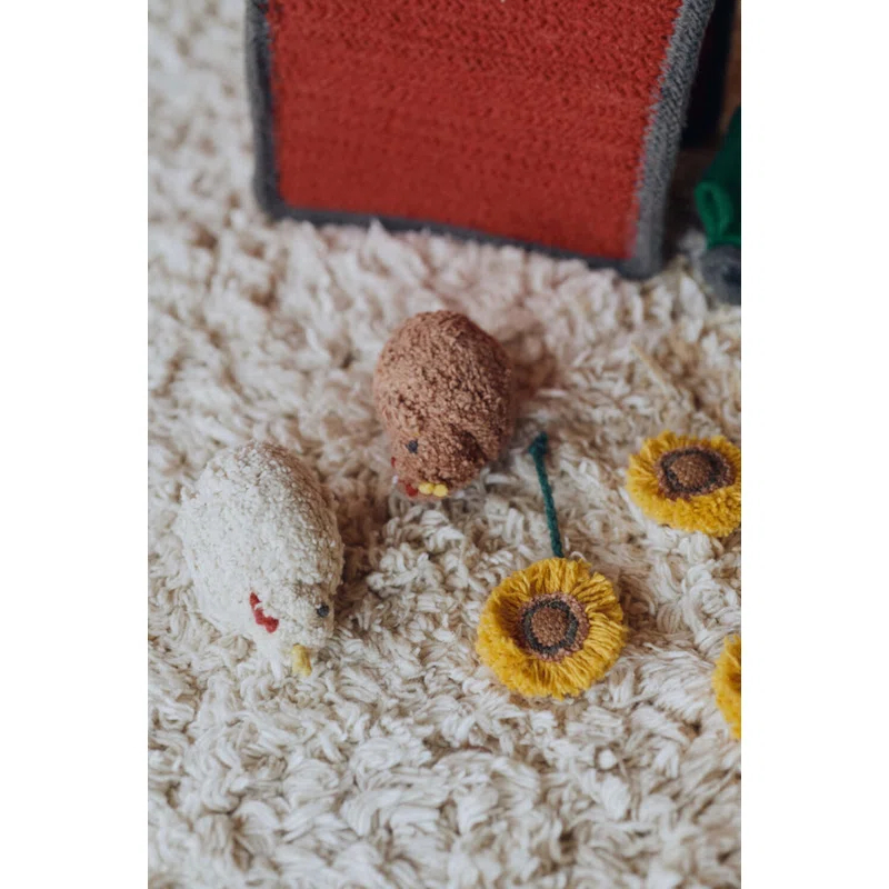 Lorena Canals Growing Up On A Farm Hand Tufted Cotton Abstract Rug