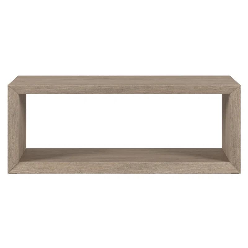 Foxtrot Faux Wood Coffee Table With Shelf