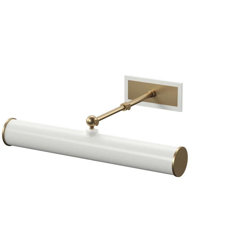 Acosta Picture Light - White and Antique Brass / 2 Light