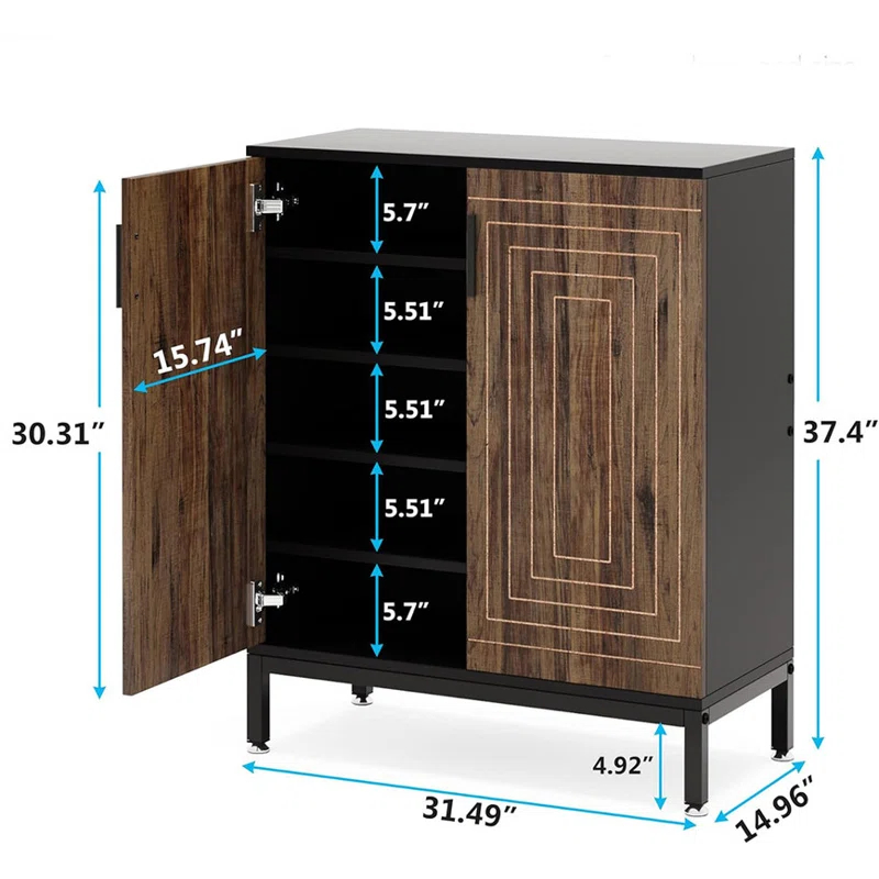 20 Pair Shoe Storage Cabinet