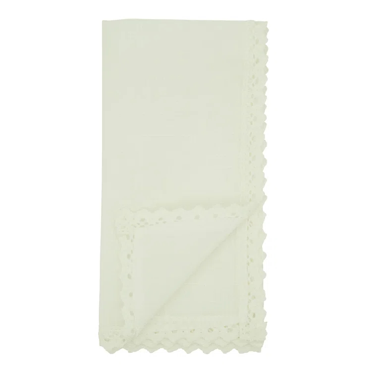 Saro Abilene Collection Polyester Square Napkin (Set of 4)