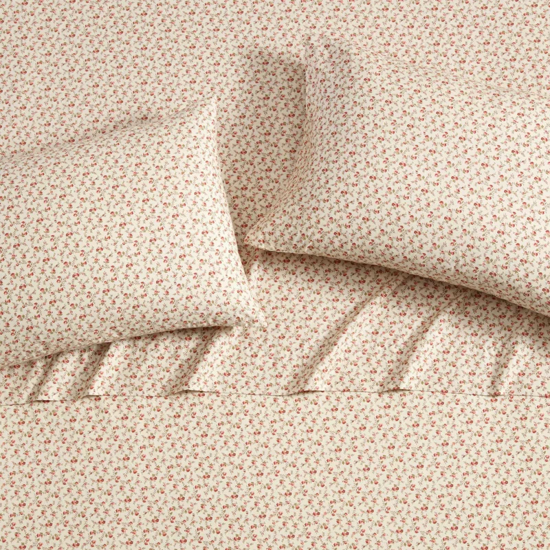 Laura Ashley Laura Ashley Printed Cotton Percale Sheet Set