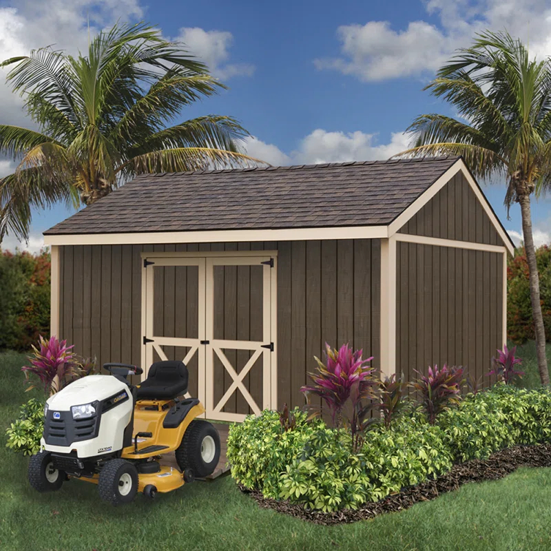 Best Barns Brookfield 16 ft. W x 12 ft. D Solid Wood Storage Shed