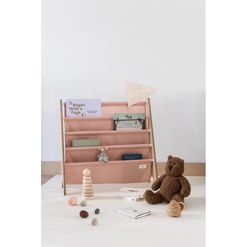 3 Sprouts URKS 3 Sprouts - Book Shelf - Kids Book Rack Organizer  - Baby Room Bookcase