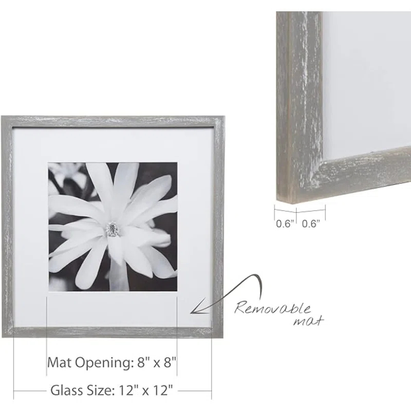 Gallery Perfect Gallery Perfect 12" x 12" Wall Mount Matted Picture Frame - (Set of 9)