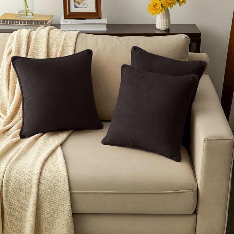 A1 Home Collections LLC Velvet Pillow Cover (Set of 2)