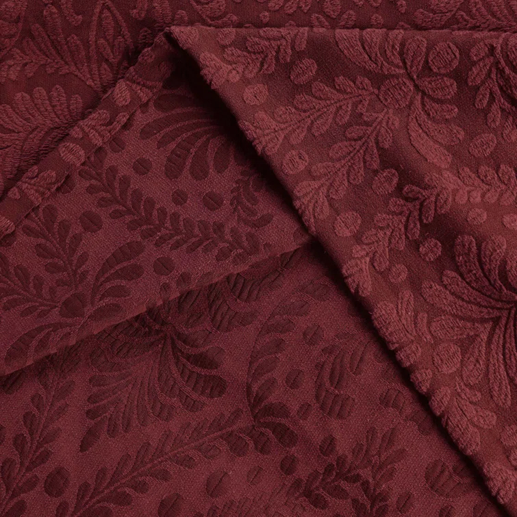 Superior Aspen Floral Scalloped Edge Cotton Blend Coverlet / Bedspread Set