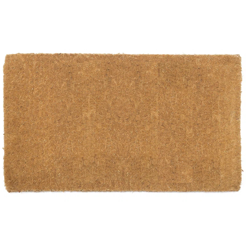 Ophelia & Co. Alece Extra Thick Outdoor Doormat Handwoven Durable Natural Coir Entryway Front Door Porch Patio