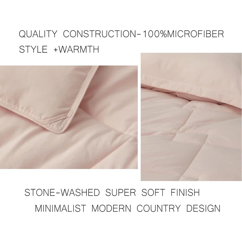 Chezmoi Collection Logan Solid Comforter Set