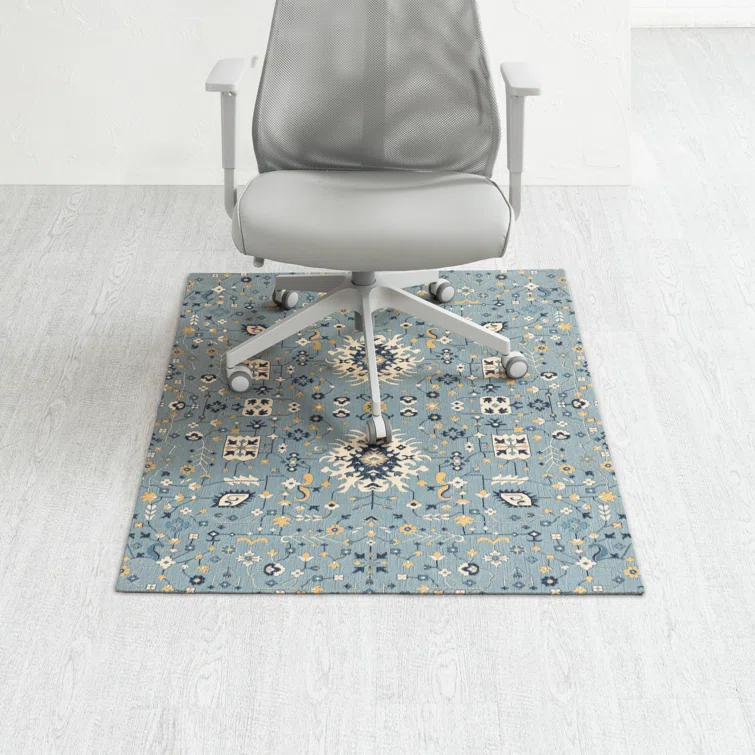 Anji Mountain Tabriz Carpet Straight Rectangular Chair Mat