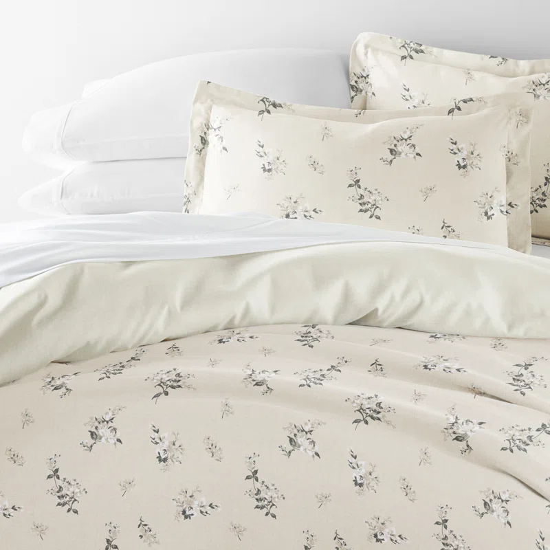 Becky Cameron Patterned Ultra Soft 3 Piece Duvet Cover Set - Serenity