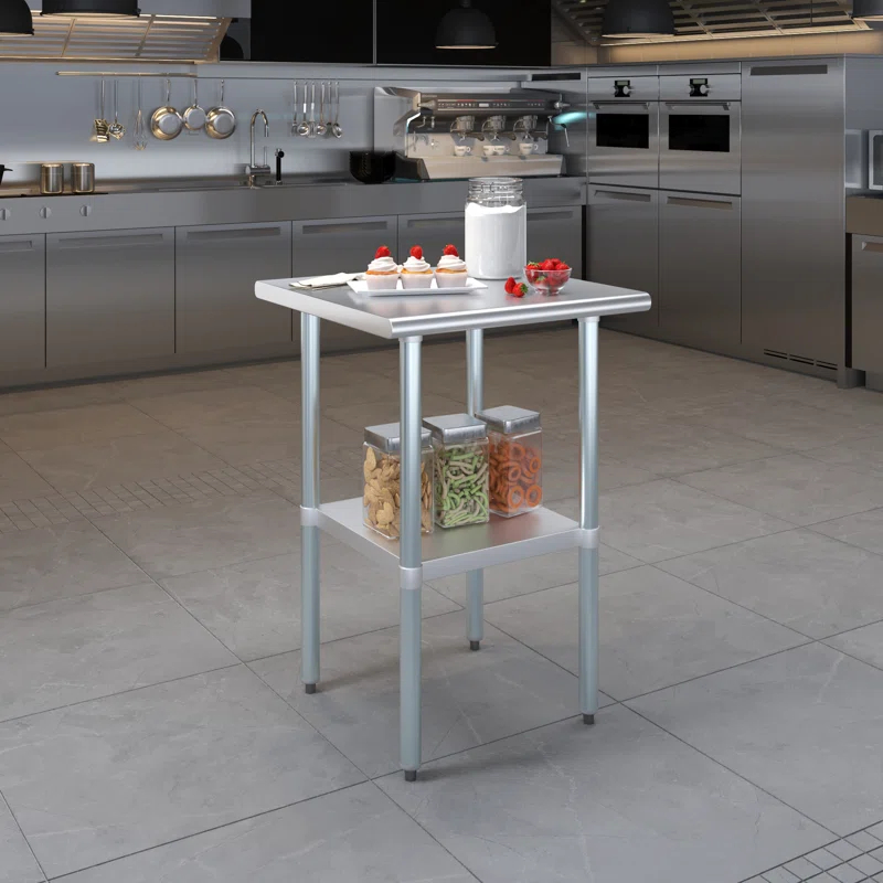 Amgood Stainless Steel Top Workbench